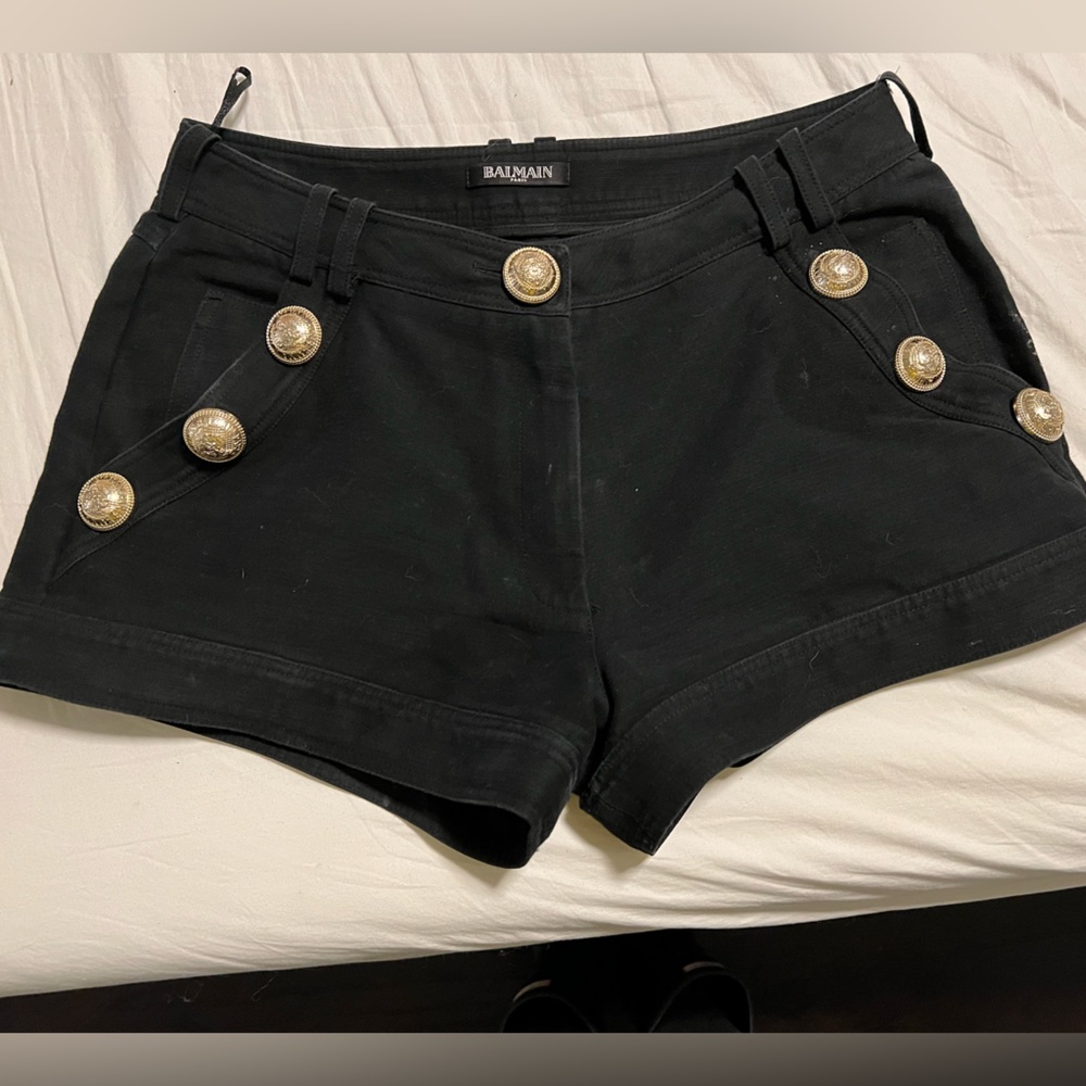 Black Balmain Shorts